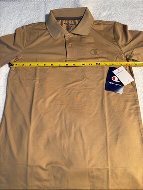 Champion Men’s Polo Shirt in Khaki Tan BNWT
